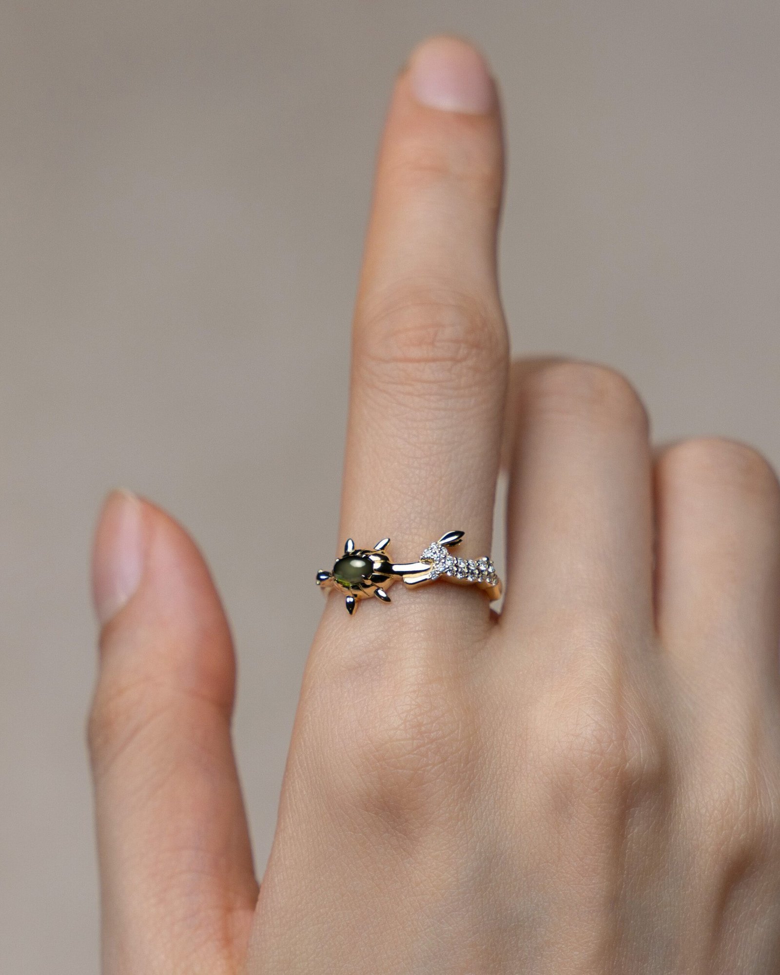 The Slow and Steady Tortoise and the Hare Ring - 图片 2